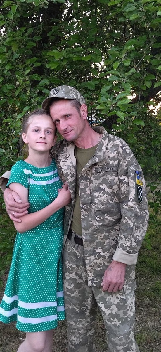 Анатолій з молодшою донькою