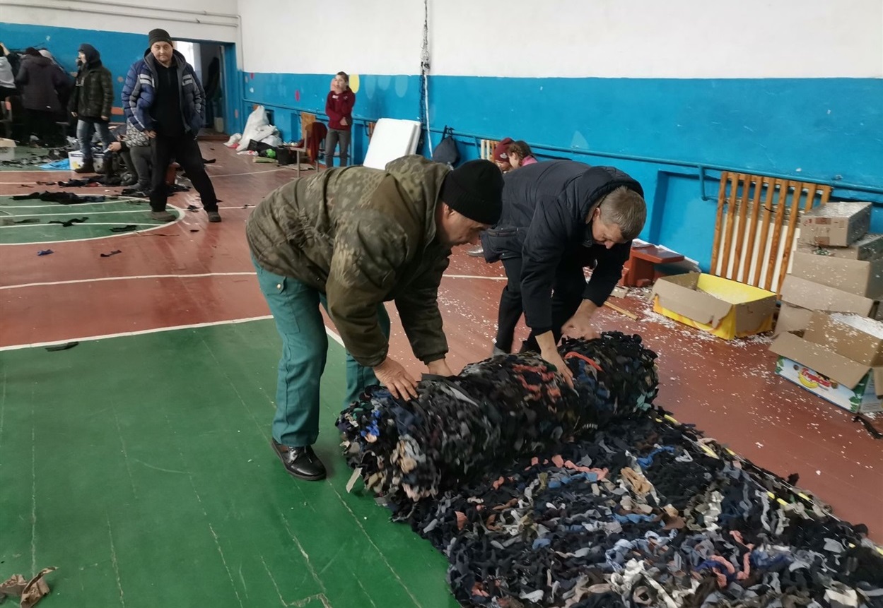 До десятка 45-метрових рибальських сіток стали масксітками