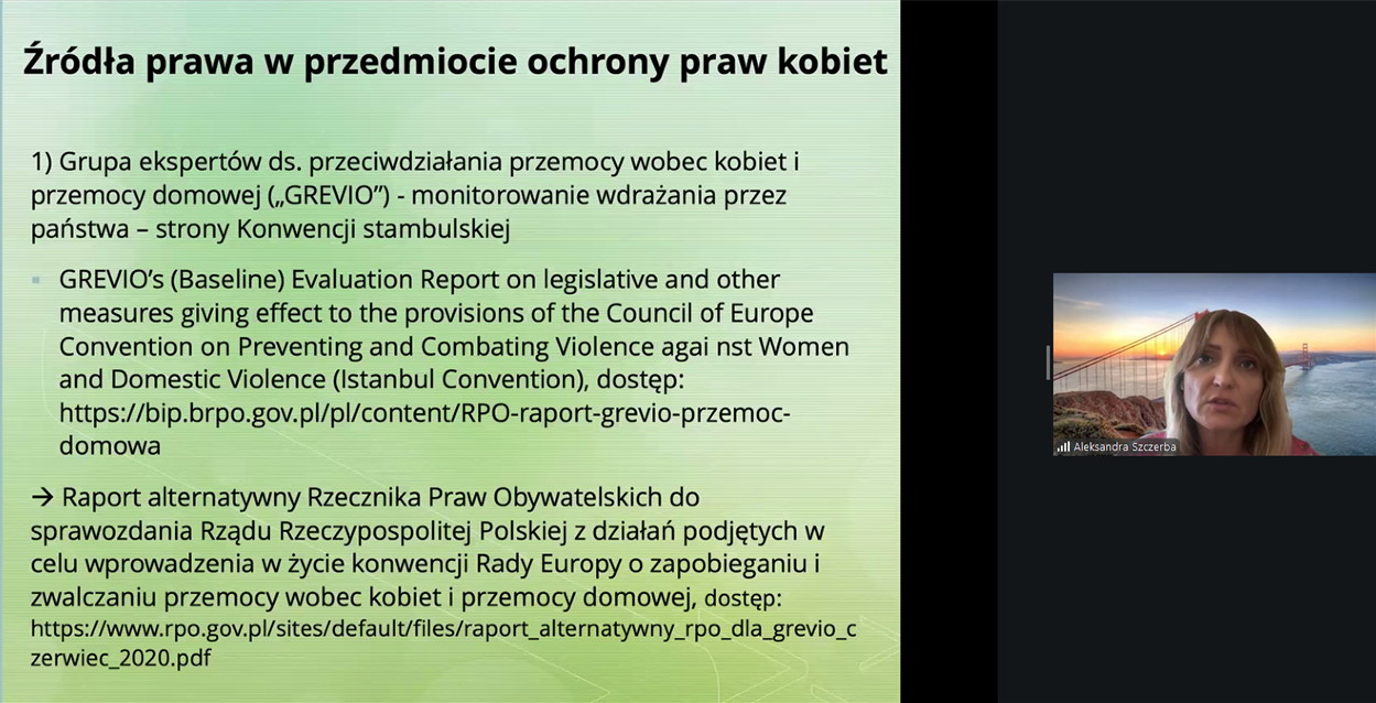 Права жінок - скрін презентації Олександри Щерби