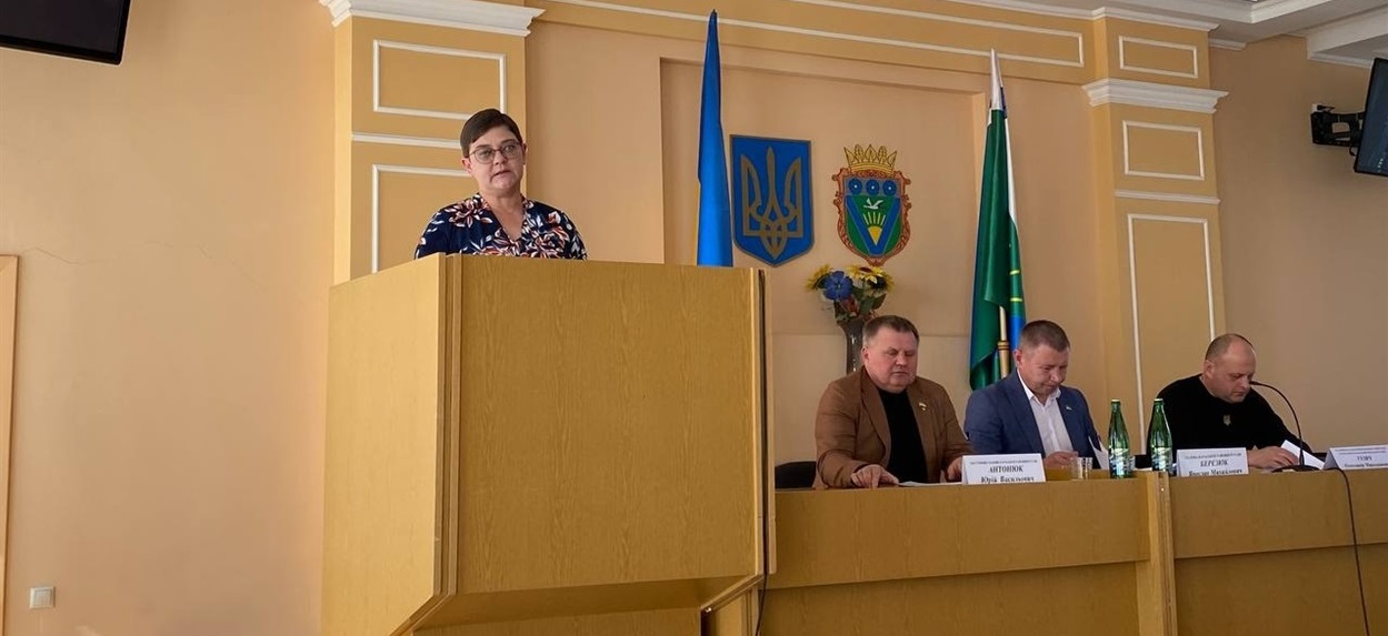 Тетяна Гальцова - доповідачка, в.о. начальниці фінвідділу Вараської РВА
