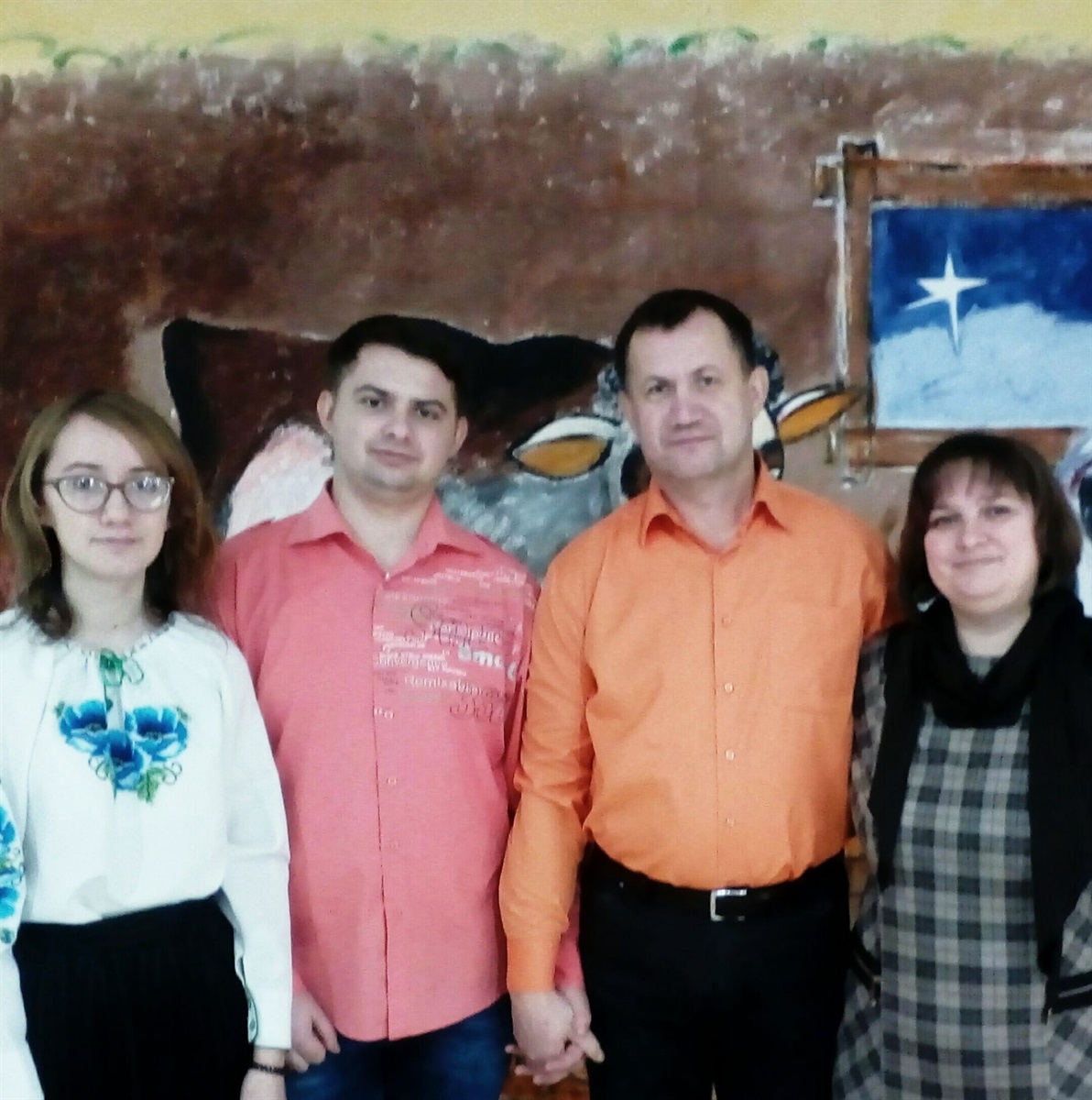 Сім'я Леоніда: дружина Галина (праворуч на світлині) та діти