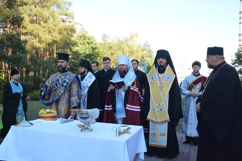 Освячення місця, де збудується капличка