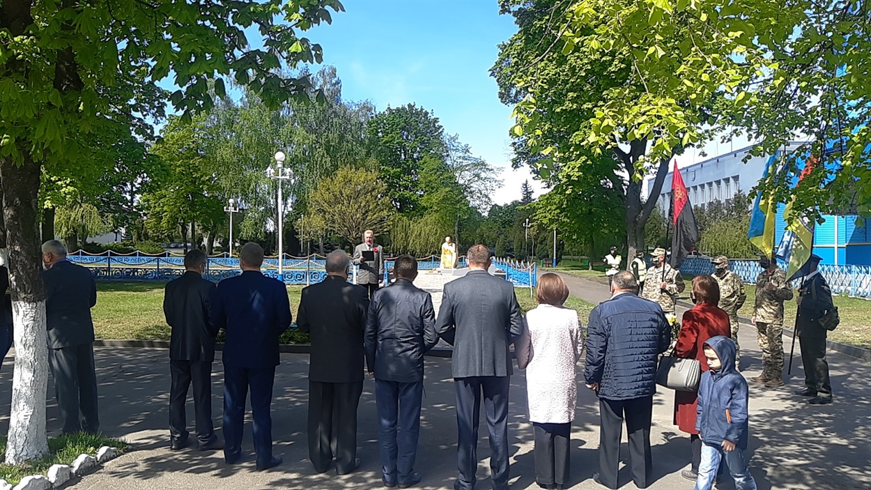 На меморіальному заході до Дня пам'яті та примирення, Володимирець, 8.05.2020