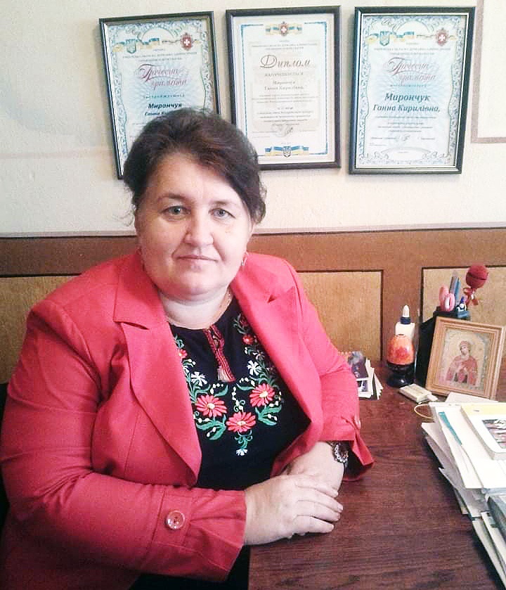 Ганна Мирончук на своєму робочому місці