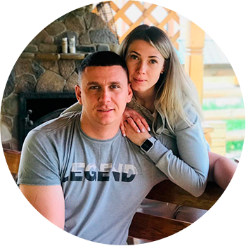 Віталій Ткачук з дружиною