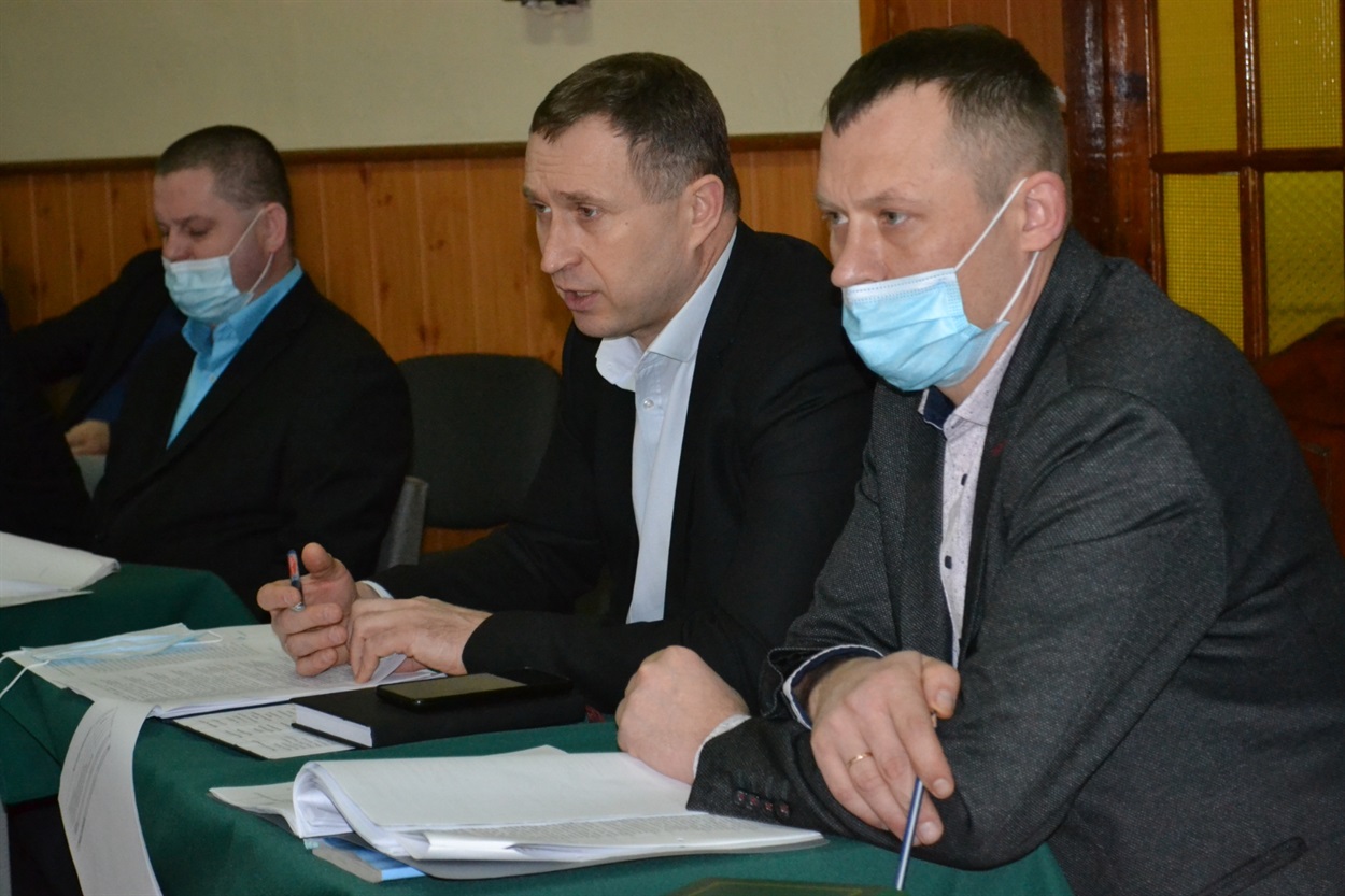 Василь Ковенько - голова тергромади та Юрій Блищик - секретар селради