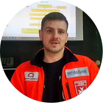 Олександр Борищак, волонтер-рятувальник, інструктор навчань