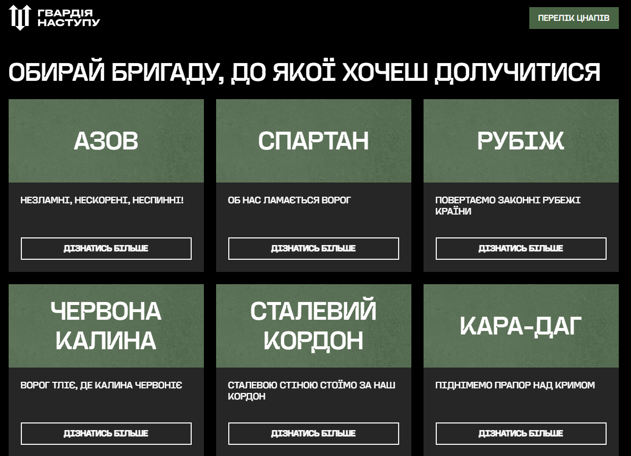 Бригади "Гвардії наступу"