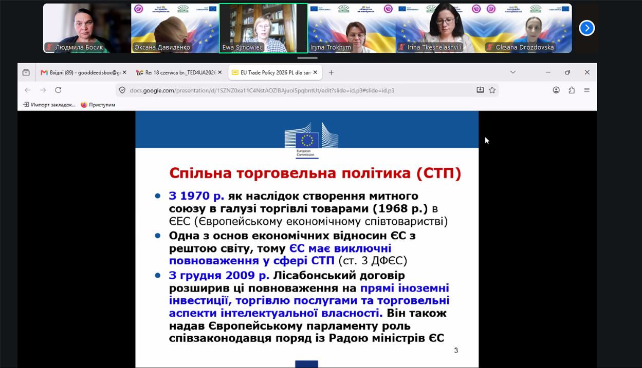 Спільна торгівельна політика: момент зустрічі