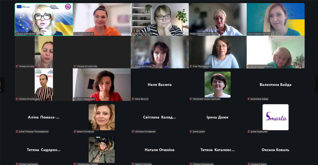 Учасниці та учасники 13-го вебінару на тему євроінтеграції